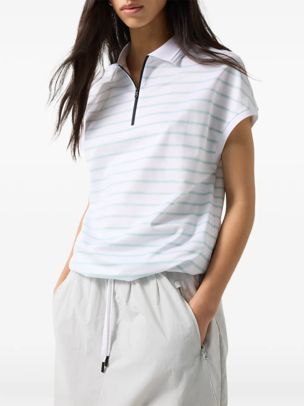 BOGNER FIRE+ICE Gaja striped polo shirt Wit