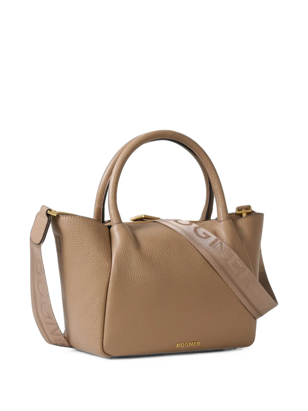 BOGNER Wallis Raja leather tote bag Bruin