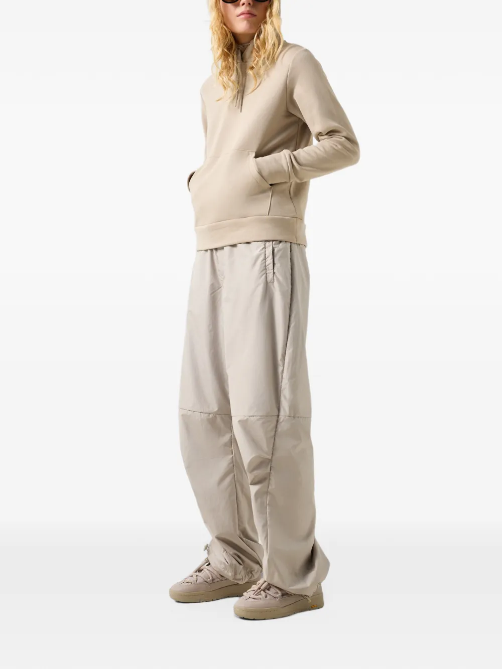BOGNER FIRE+ICE Nila logo-print hoodie Beige