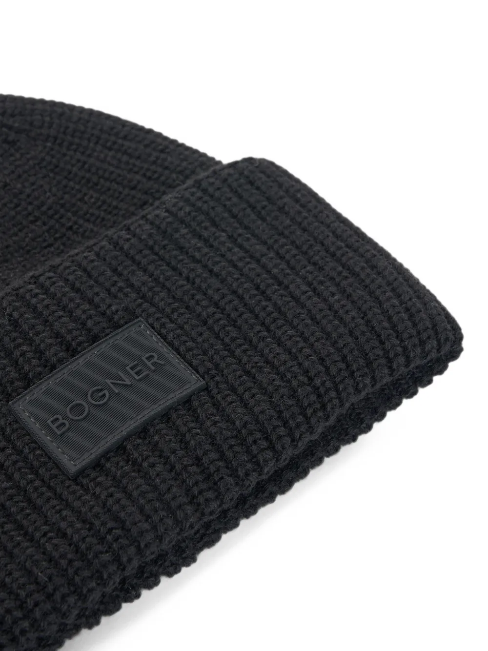 Bogner Kids Larahk logo-patch beanie hat Zwart
