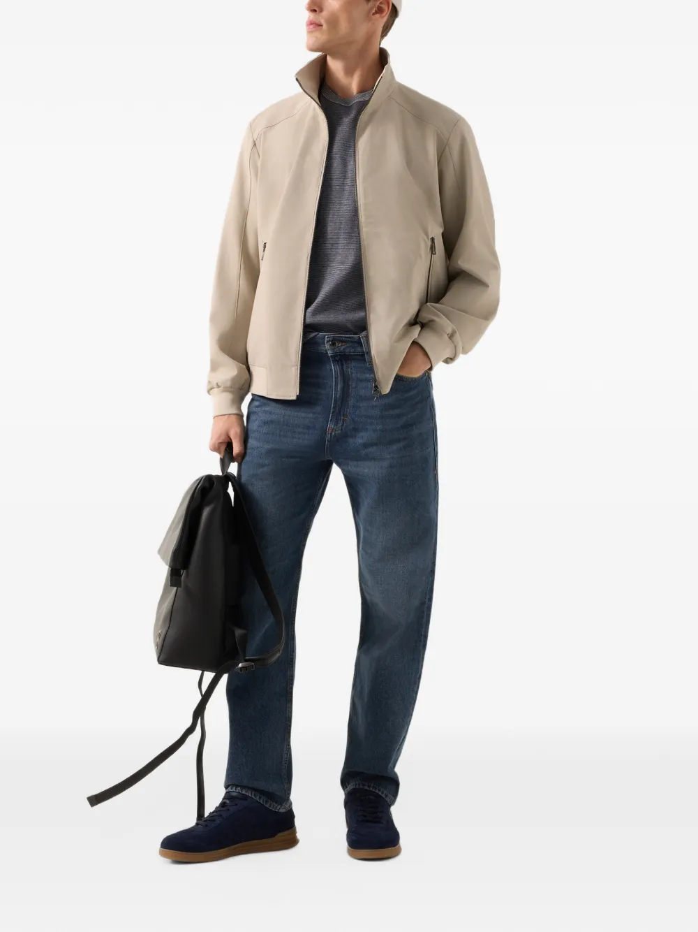 BOGNER Jonas zip-up blouson jacket Beige