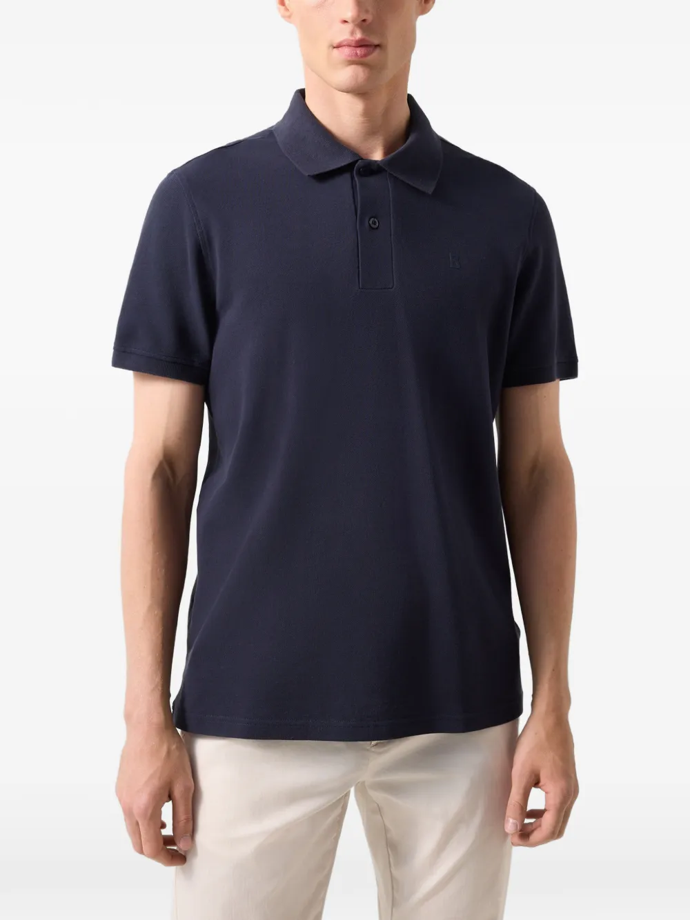 BOGNER Fion logo-print polo shirt Blauw