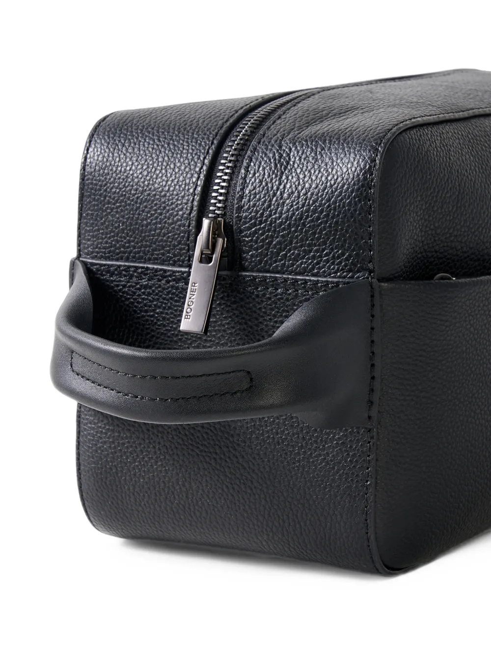BOGNER Kiroro Jona grained-leather wash bag Zwart