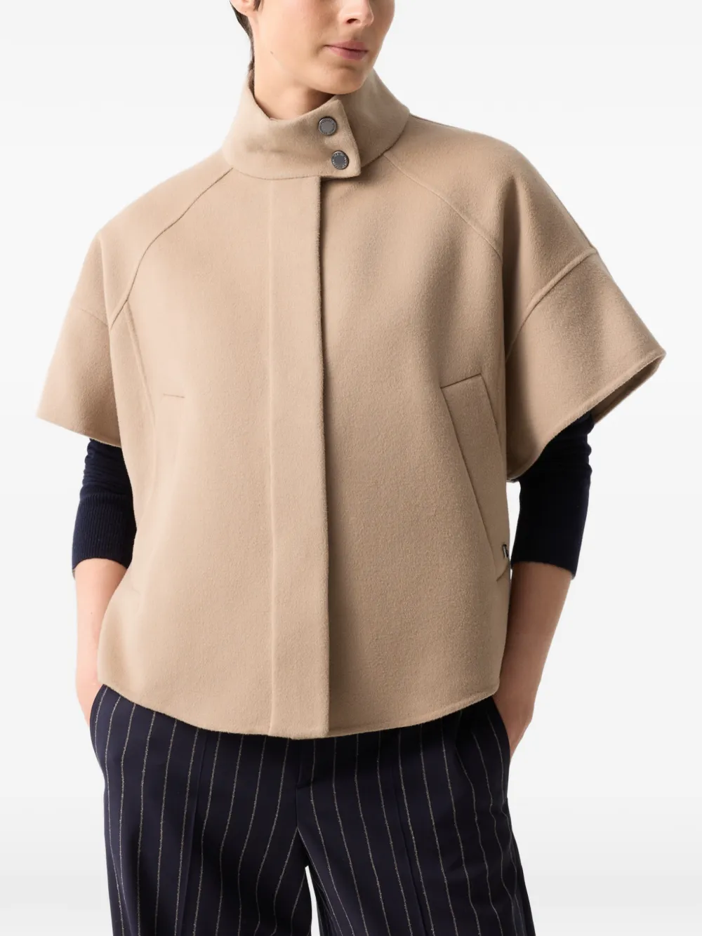 BOGNER Venice dubbelzijdige cape Beige
