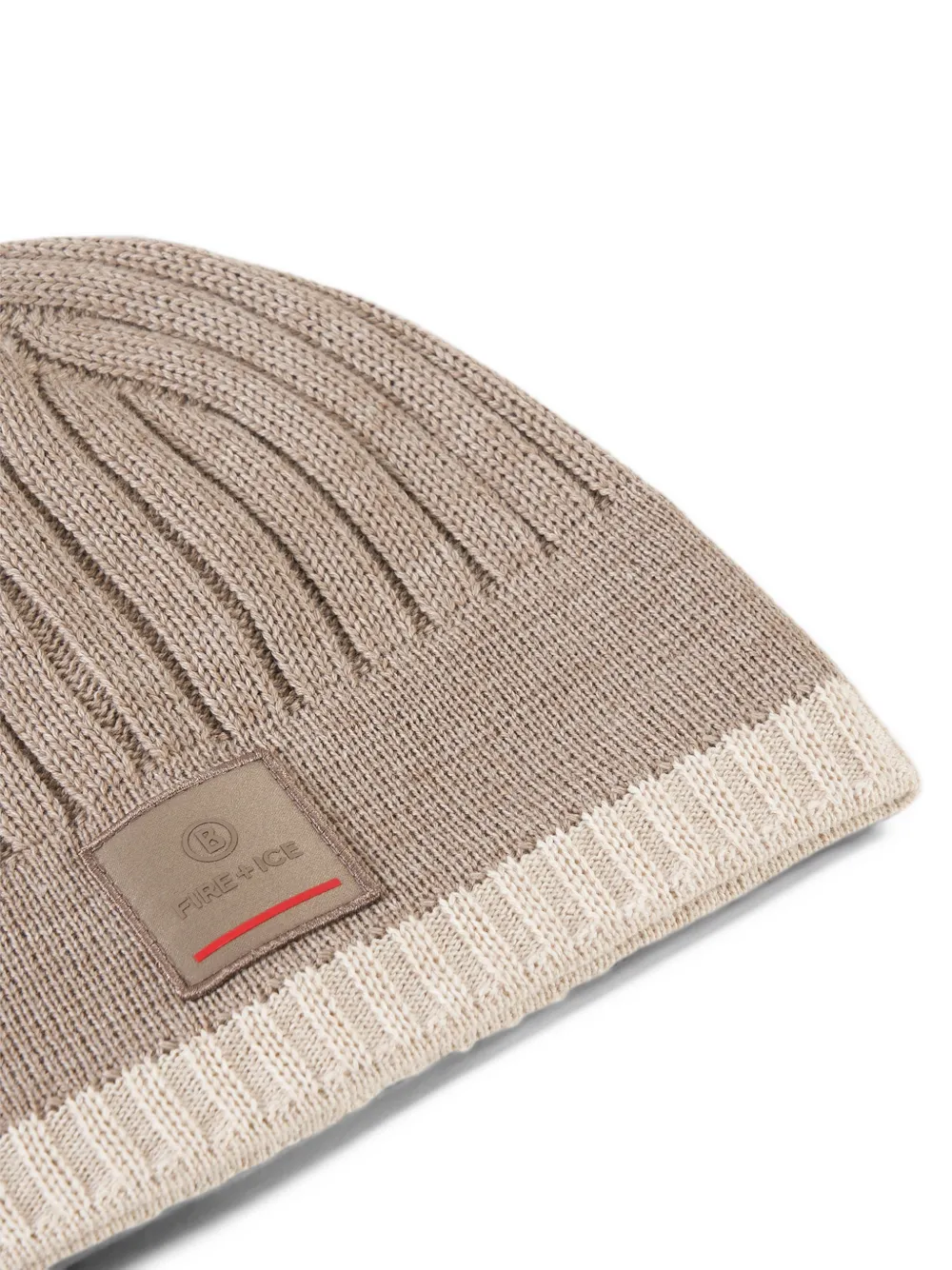 BOGNER FIRE+ICE Eastan logo-patch beanie hat Bruin