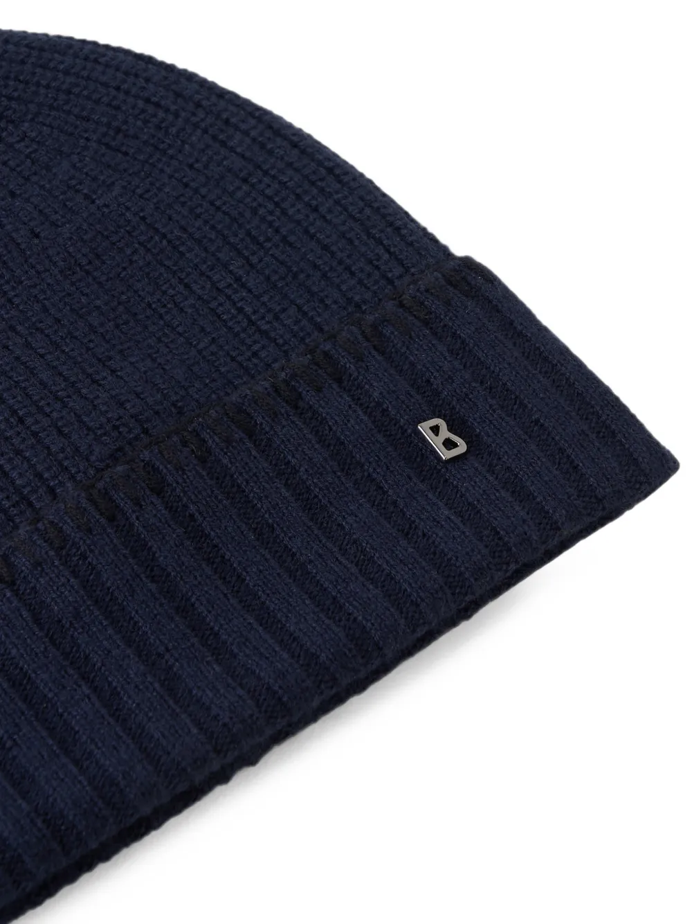 BOGNER Moulan ribbed-knit wool beanie hat Blauw