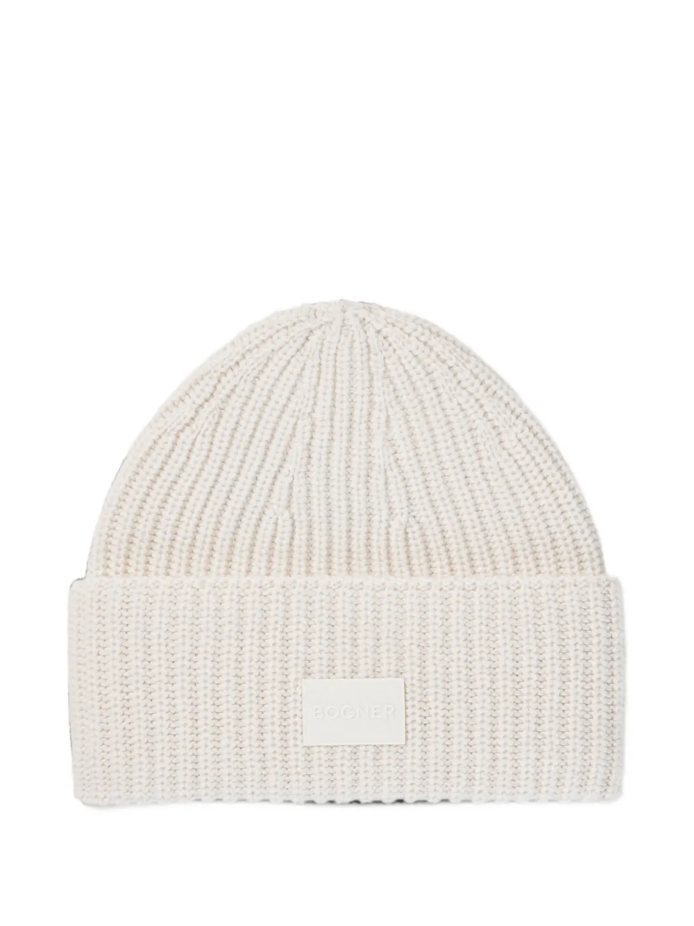 BOGNER Larah logo-patch beanie hat Beige