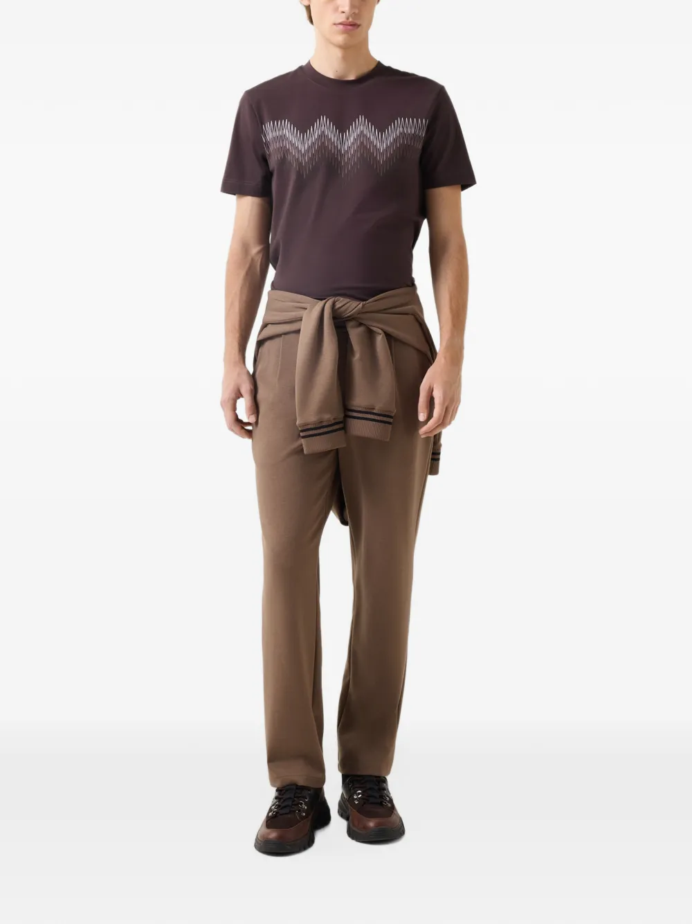 BOGNER Ryan logo-print T-shirt Bruin
