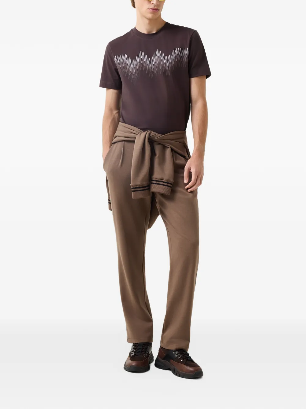 BOGNER Ryan logo-print T-shirt Bruin