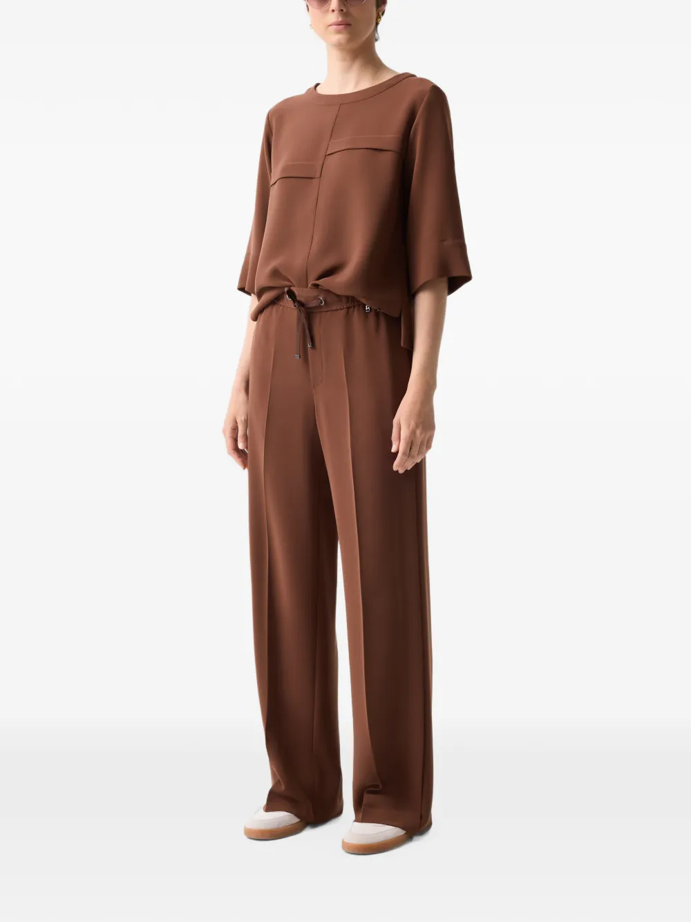 BOGNER Enny drawstring-waist trousers Bruin