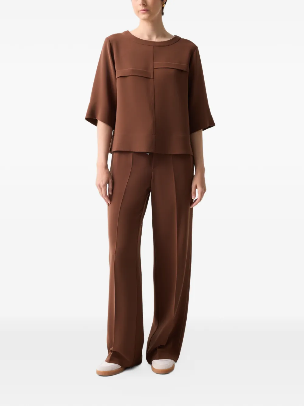 BOGNER Enny drawstring-waist trousers Bruin