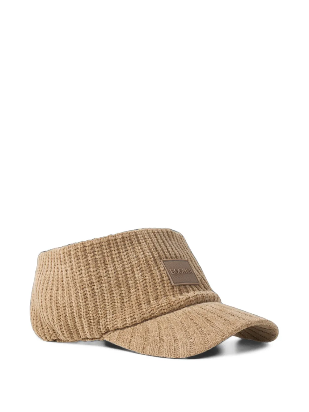 BOGNER Tessie ribgebreide zonneklep Beige