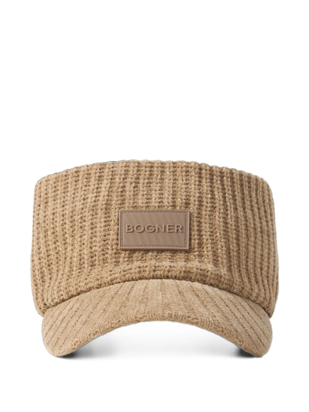 BOGNER Tessie rib-knit visor Beige