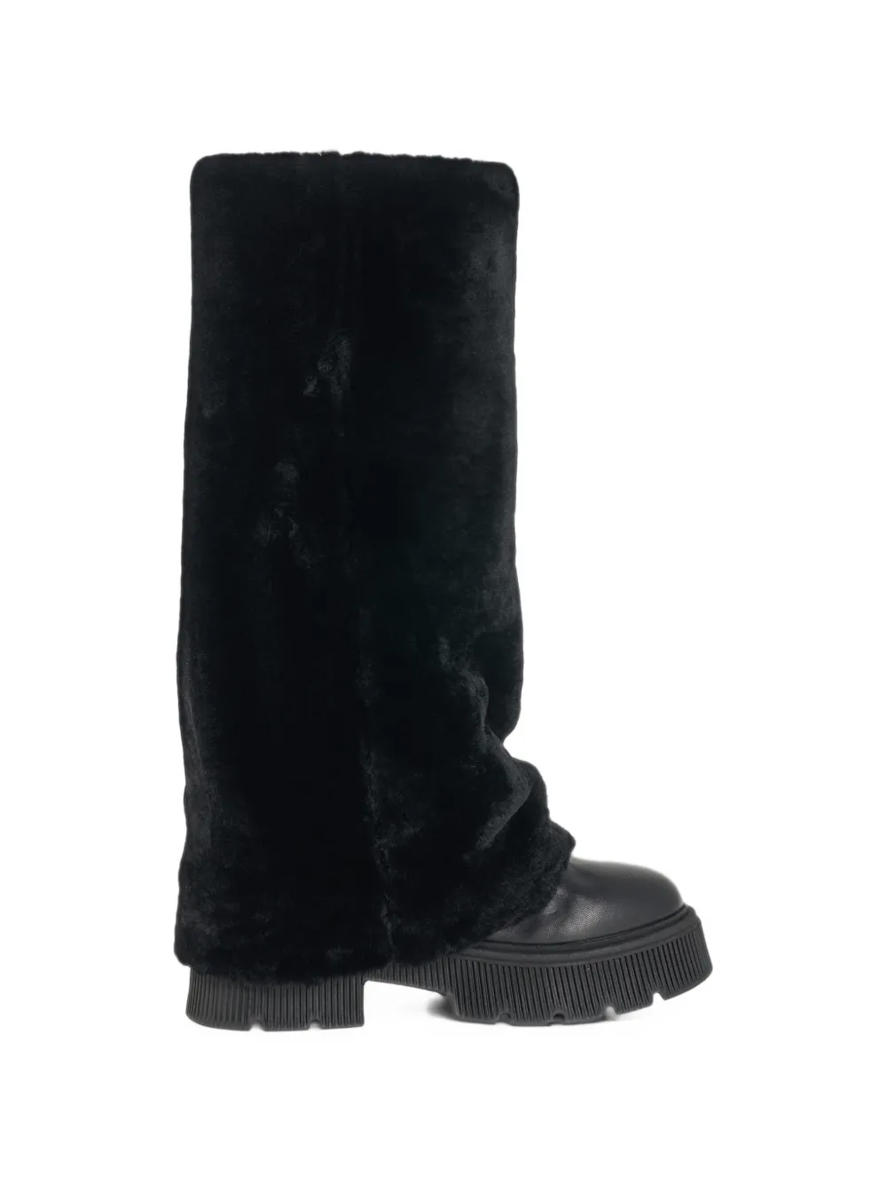 BOGNER Turin Stiefel mit Shearling-Einsatz - Schwarz