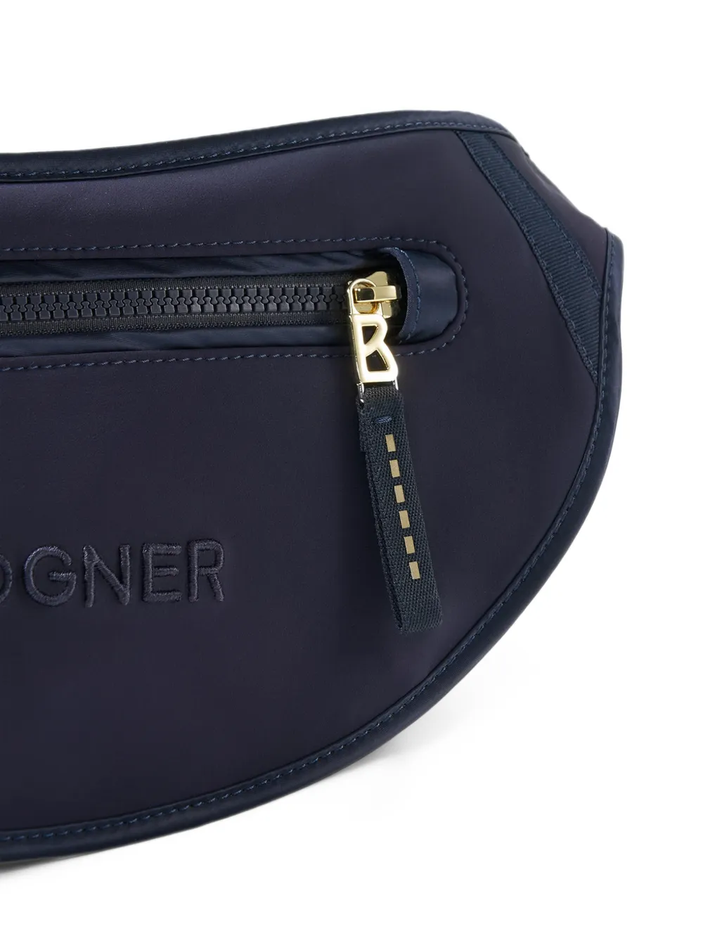 BOGNER Karla small logo-embroidered belt bag Blauw