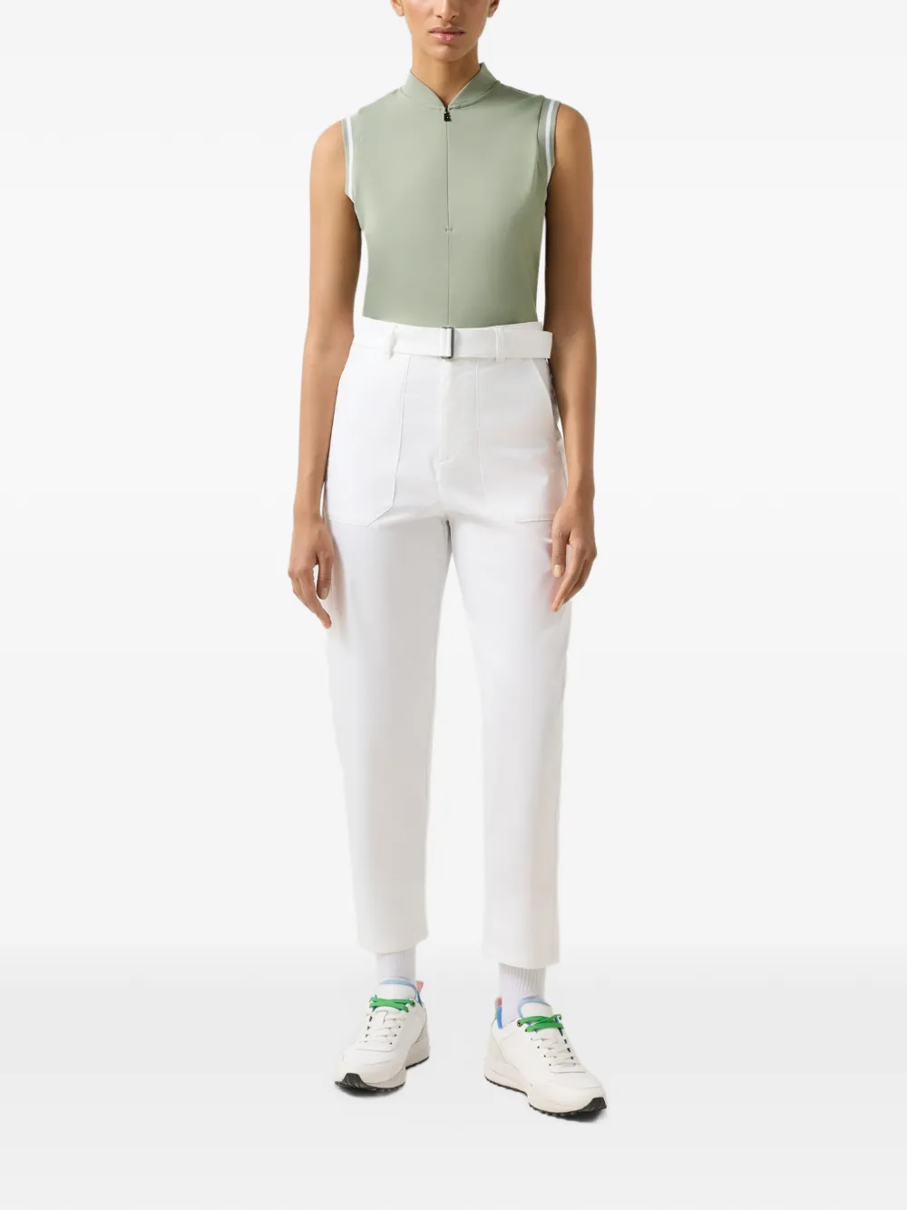 BOGNER Evi zip-fastening sleeveless top Groen