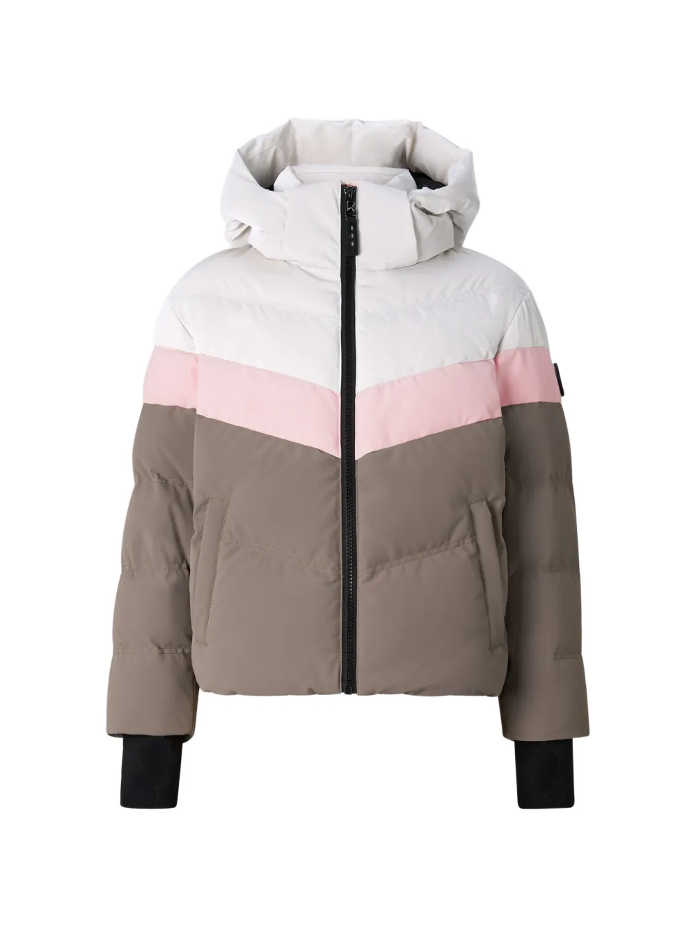 Bogner Kids Cosima colour-block quilted jacket Bruin