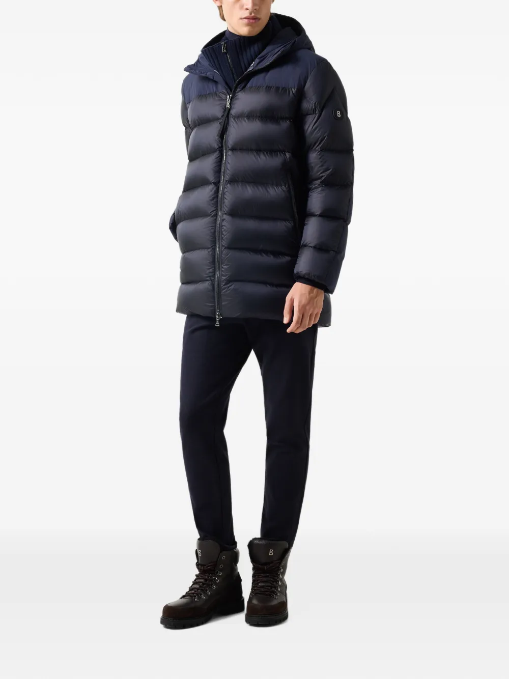 BOGNER Herby quilted-down jacket Blauw