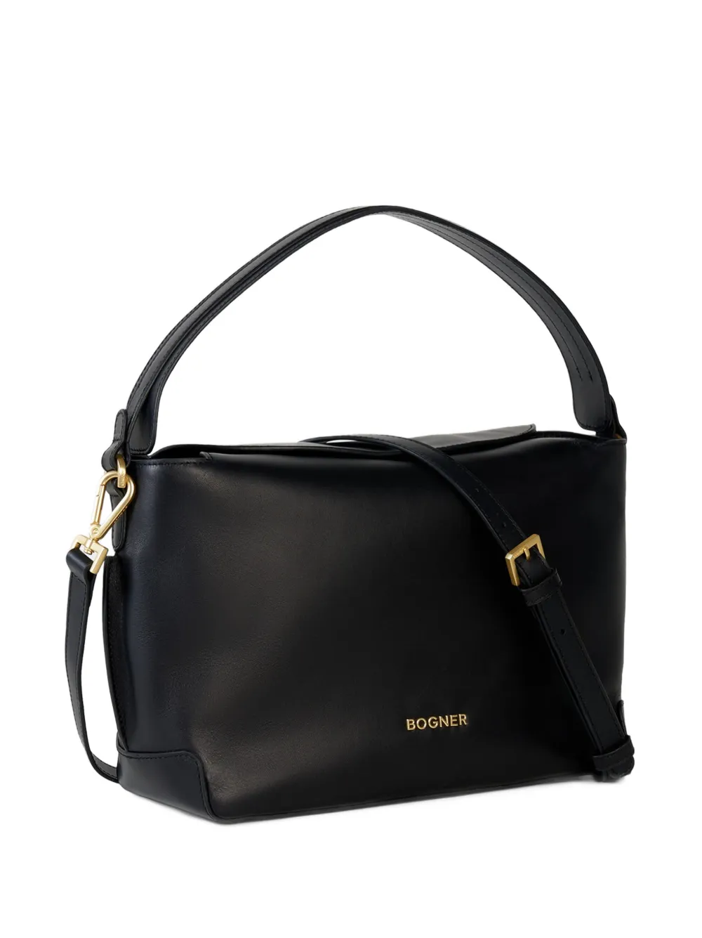 BOGNER Loges Grandes leather tote bag Zwart