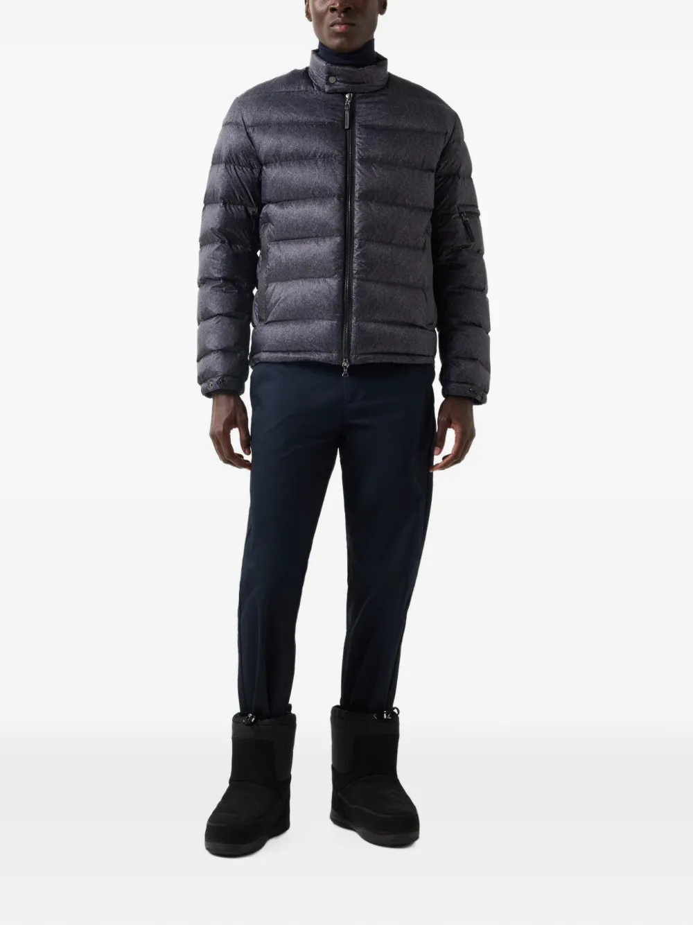 BOGNER Hugh quilted-down jacket Blauw