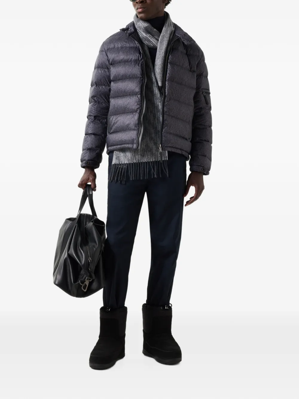 BOGNER Hugh quilted-down jacket Blauw