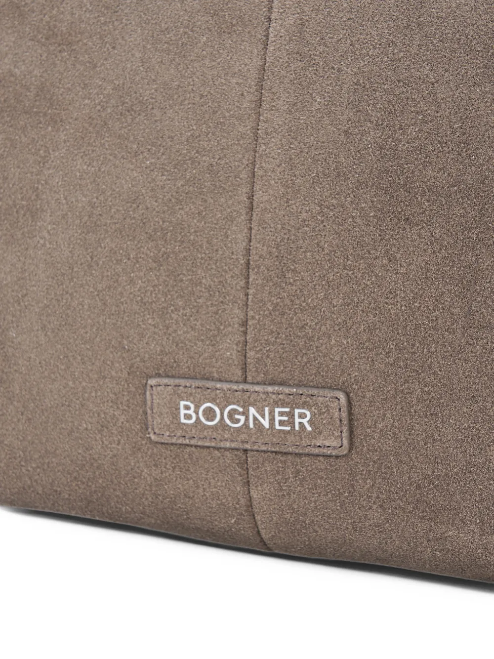 BOGNER Loges Gerda medium suede shoulder bag Bruin