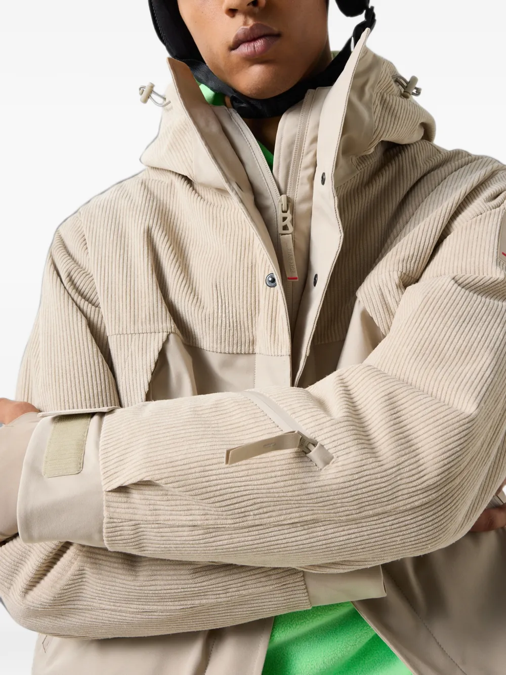 BOGNER FIRE+ICE Flint corduroy ski jacket Beige
