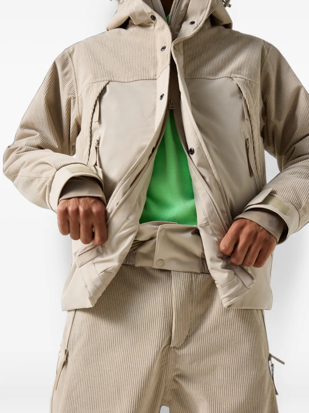 BOGNER FIRE+ICE Flint corduroy ski jacket Beige