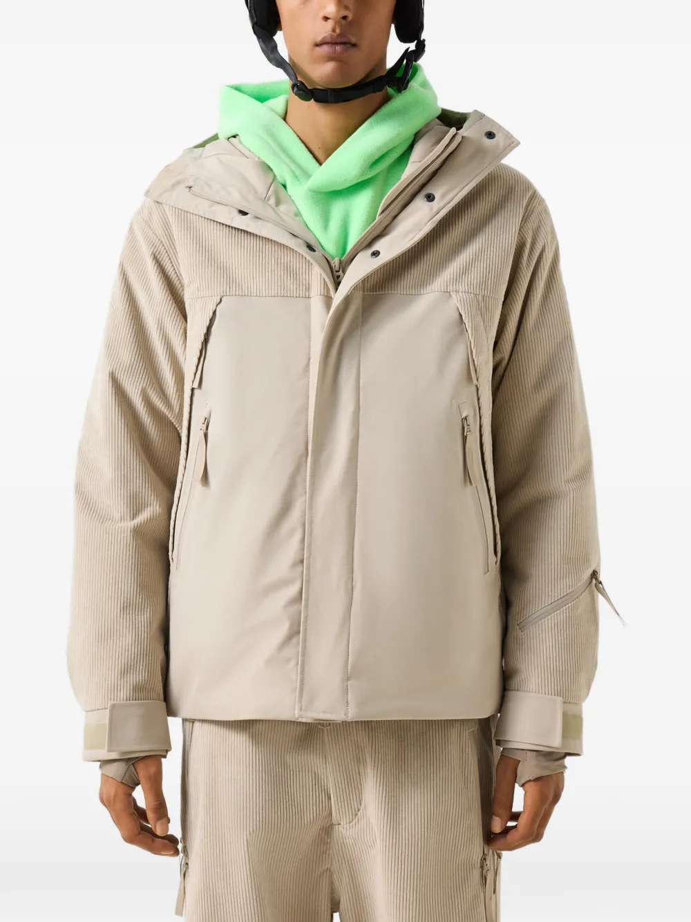 BOGNER FIRE+ICE Flint corduroy ski jacket Beige