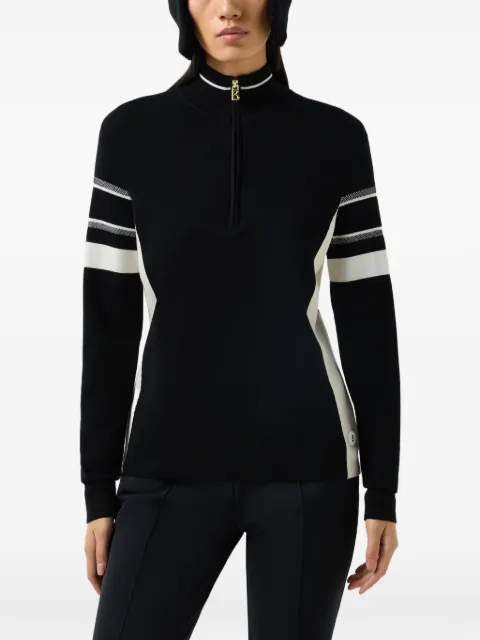 BOGNER Lari striped-sleeve sweater