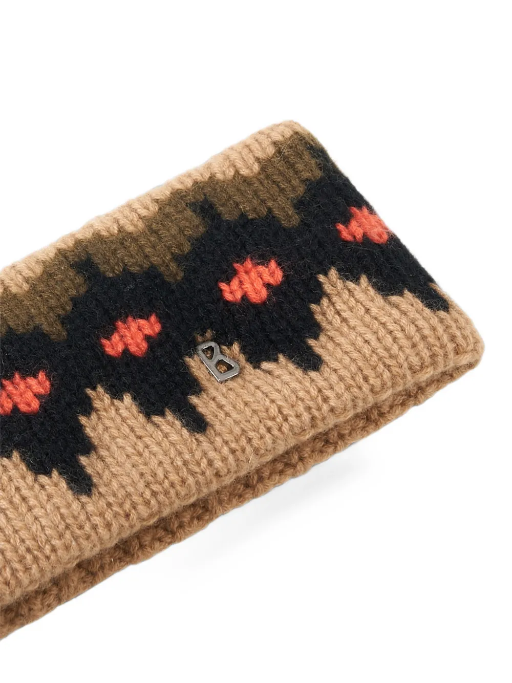 BOGNER Loca fair isle headband Beige