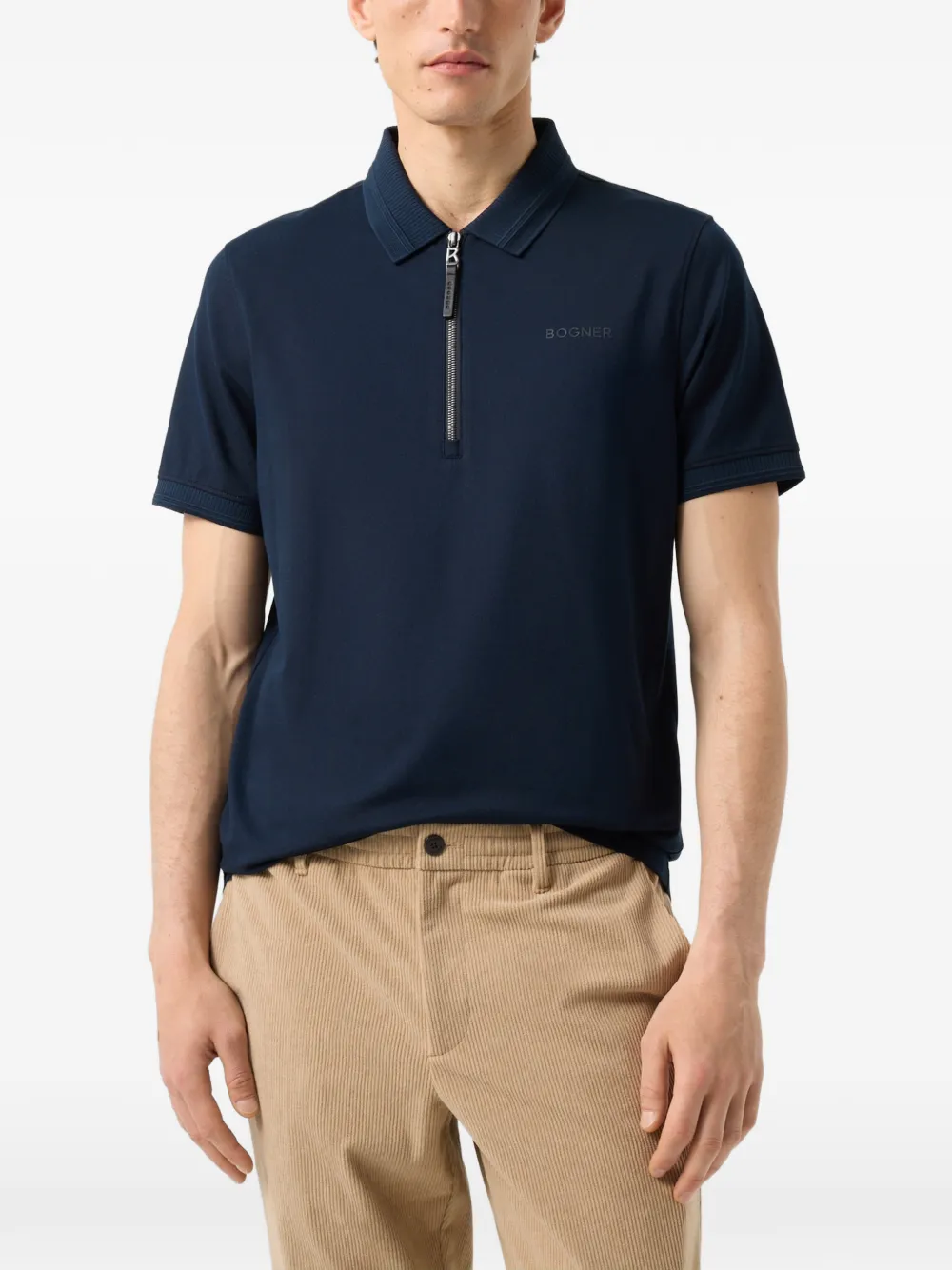 BOGNER Timo piqué polo shirt Blauw