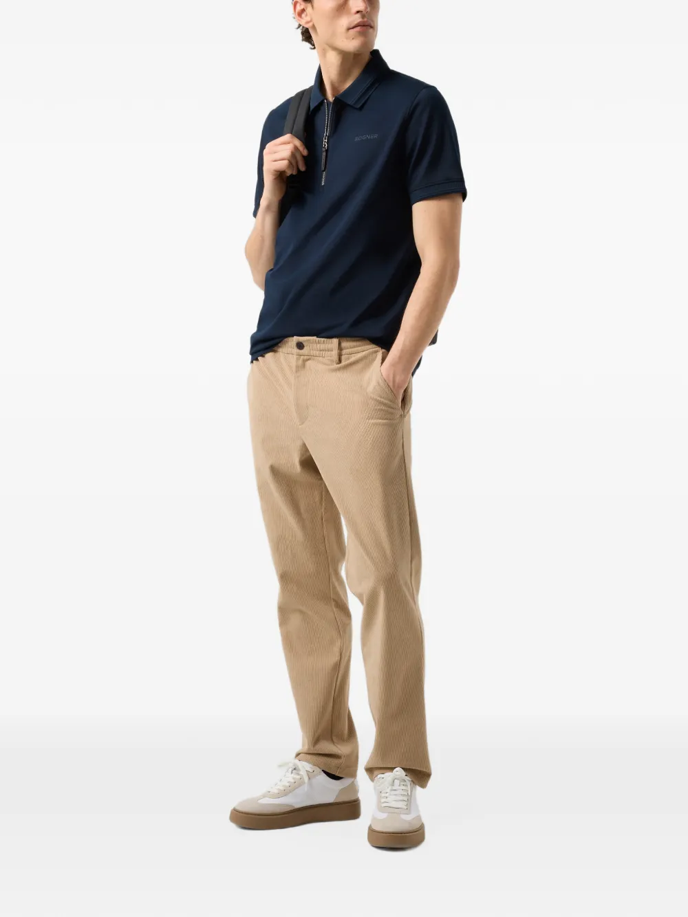 BOGNER Timo piqué polo shirt Blauw