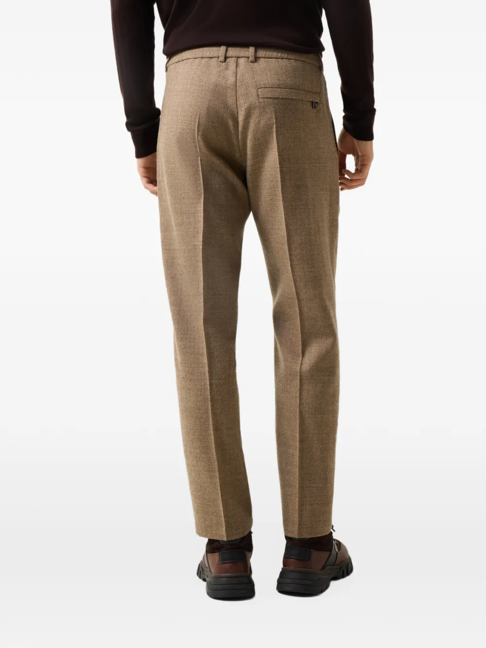 BOGNER Marcus pressed-crease trousers Bruin