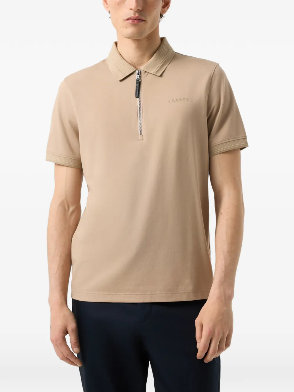 BOGNER Timo piqué polo shirt Beige