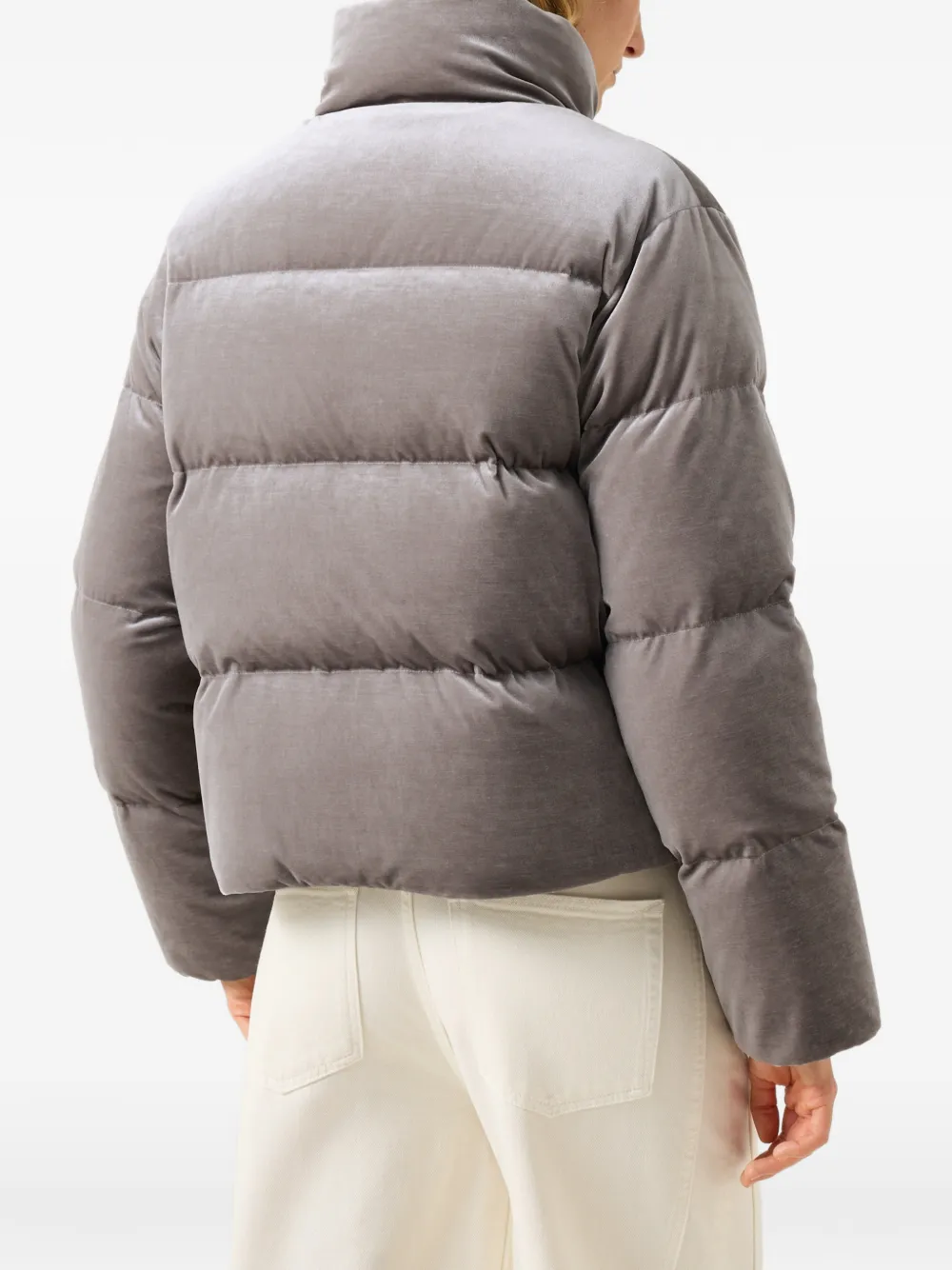 BOGNER Oliva quilted velvet jacket Grijs