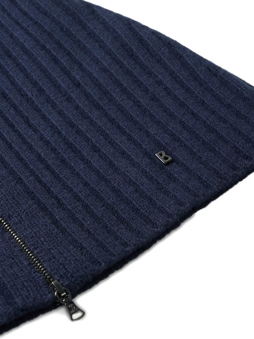BOGNER Merida ribbed-knit collar Blauw
