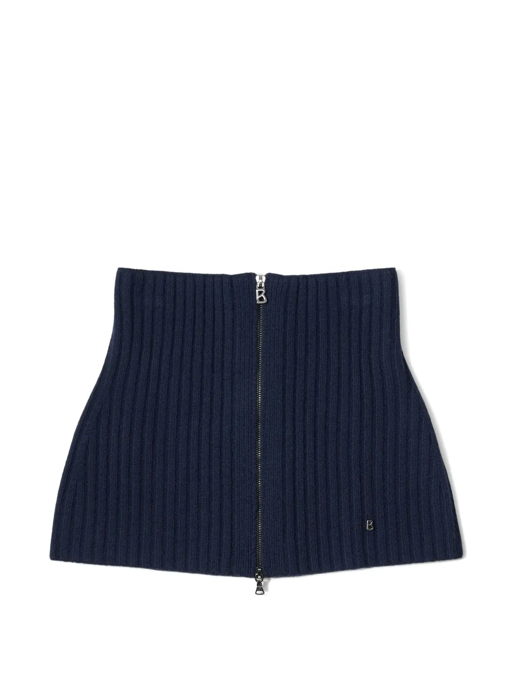 BOGNER Merida ribbed-knit collar Blauw