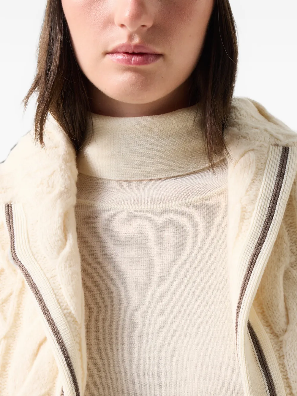 BOGNER Louise coltrui met streepdetail Beige
