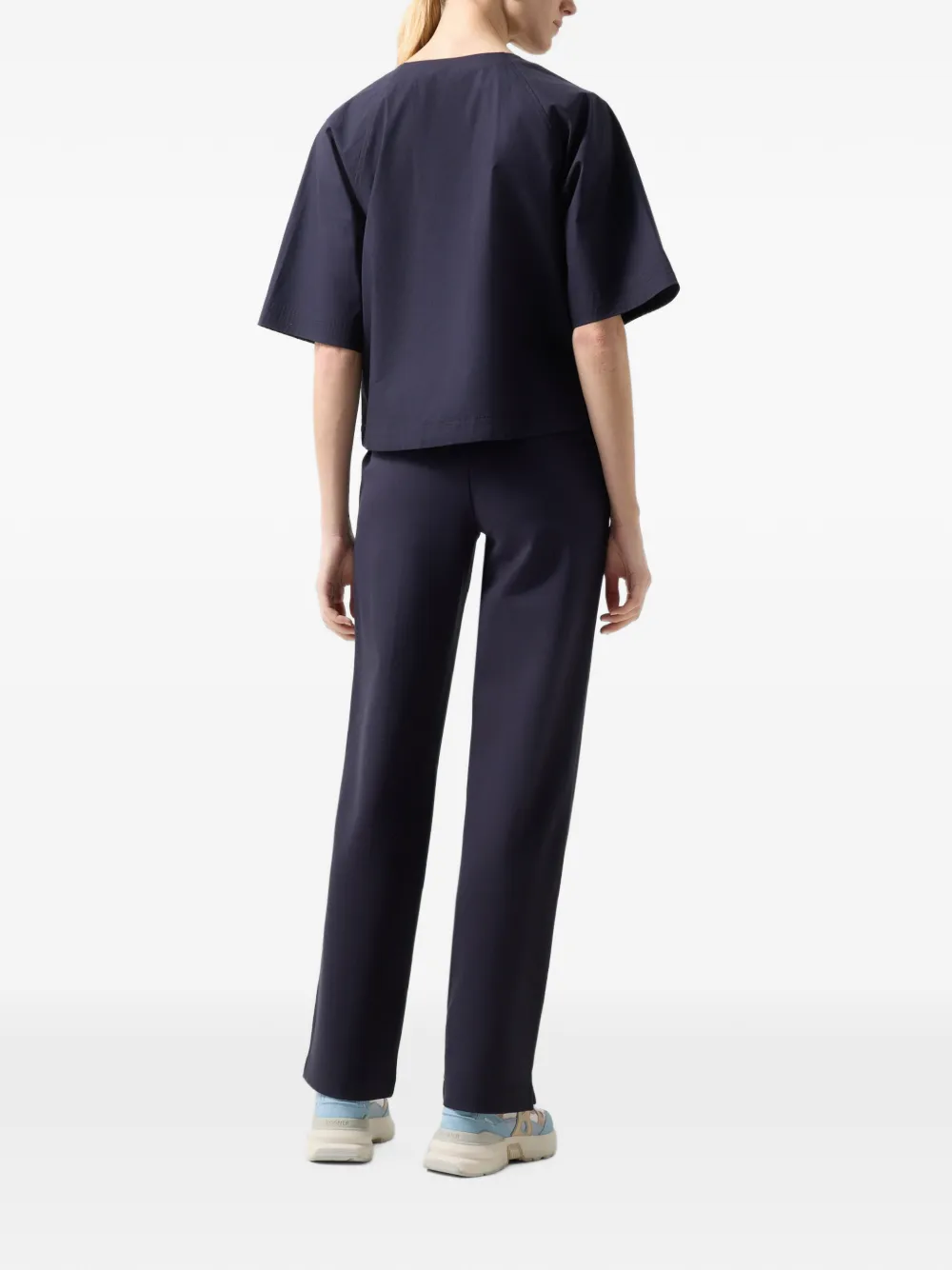 BOGNER raglan-sleeve drawstring-hem top Blauw