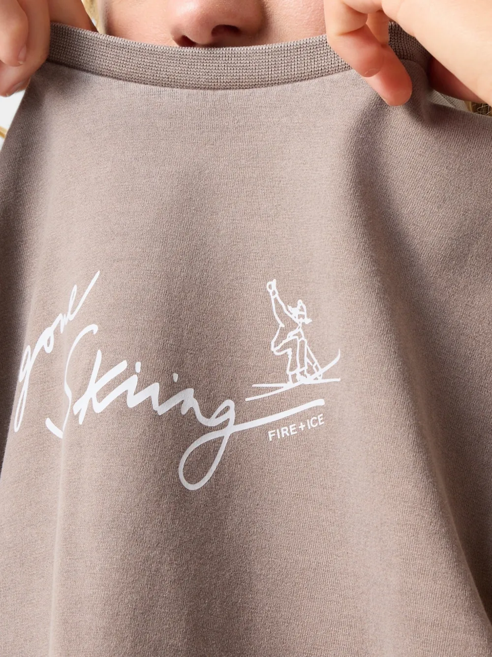 BOGNER FIRE+ICE Cara slogan-print T-shirt Beige