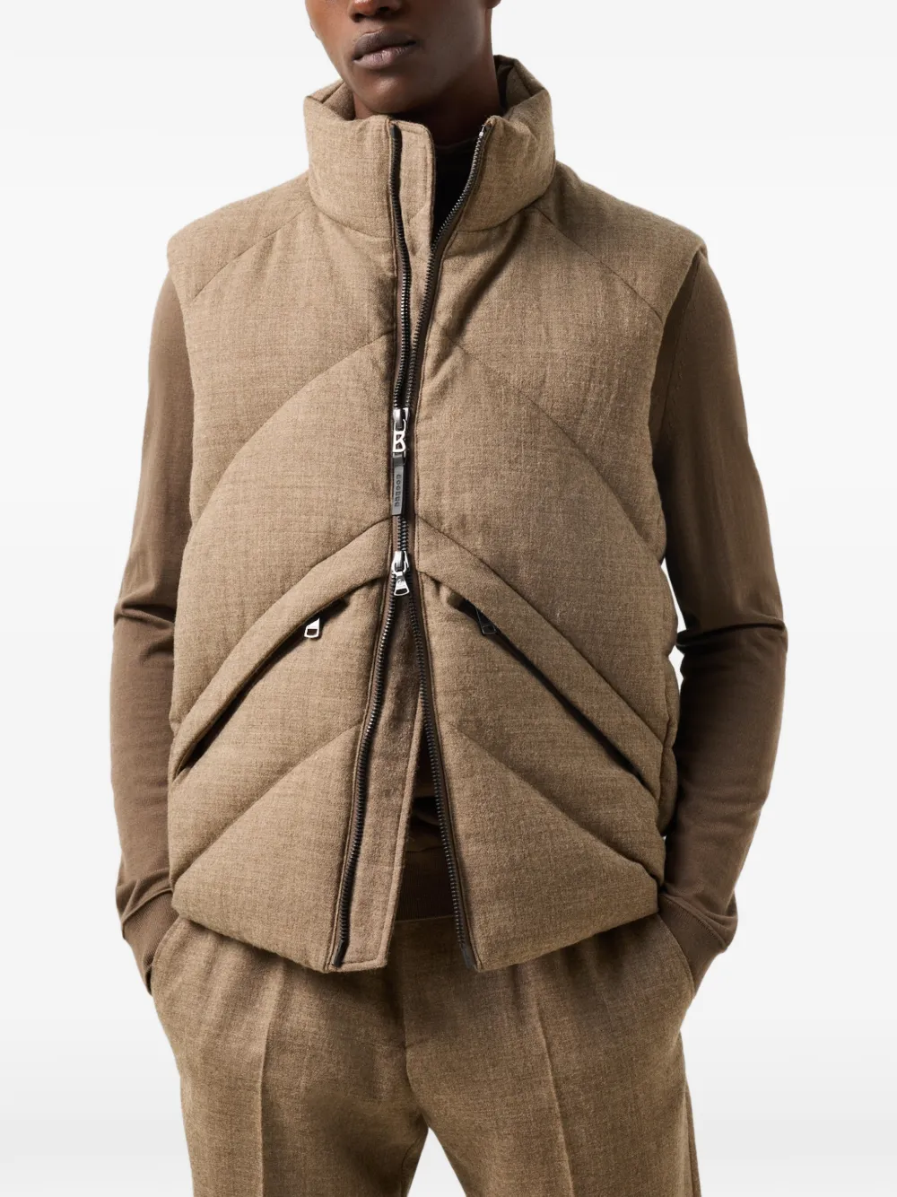 BOGNER Kendo quilted gilet - Braun