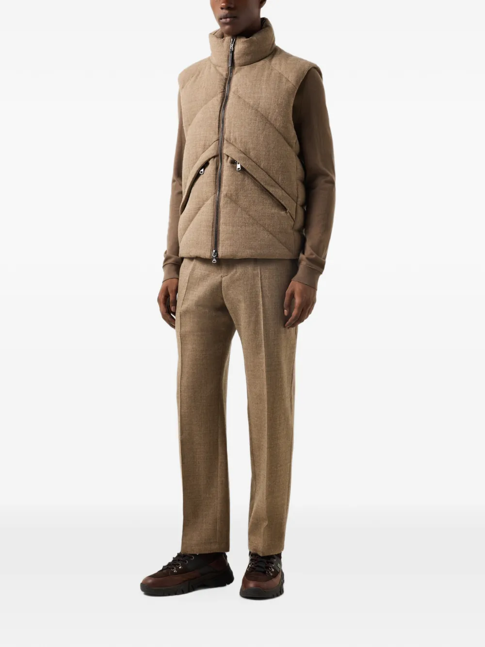 BOGNER Kendo quilted gilet Bruin