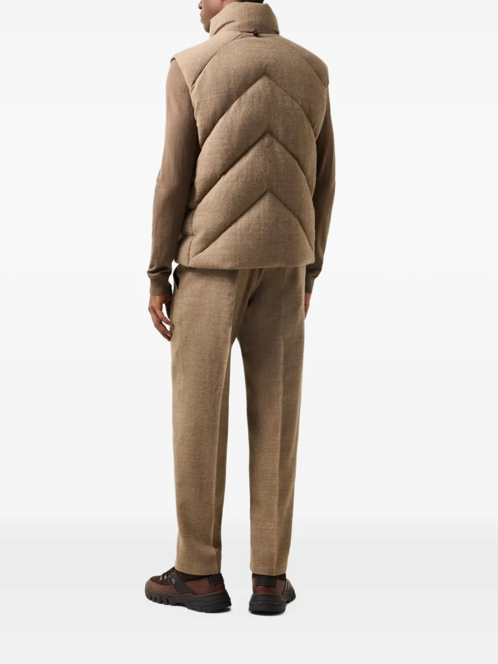 BOGNER Kendo quilted gilet Bruin