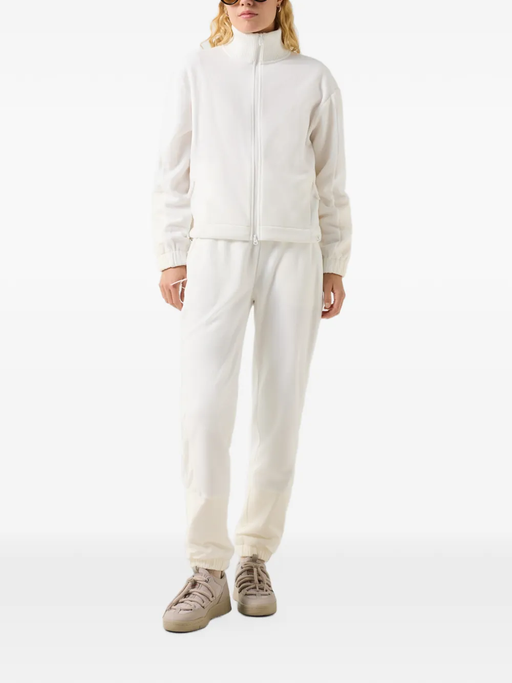 BOGNER FIRE+ICE Lucy panelled fleece jacket Beige