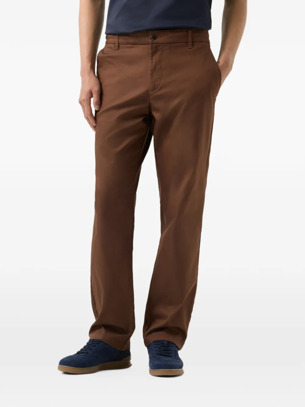 BOGNER Riley casual chino trousers Bruin