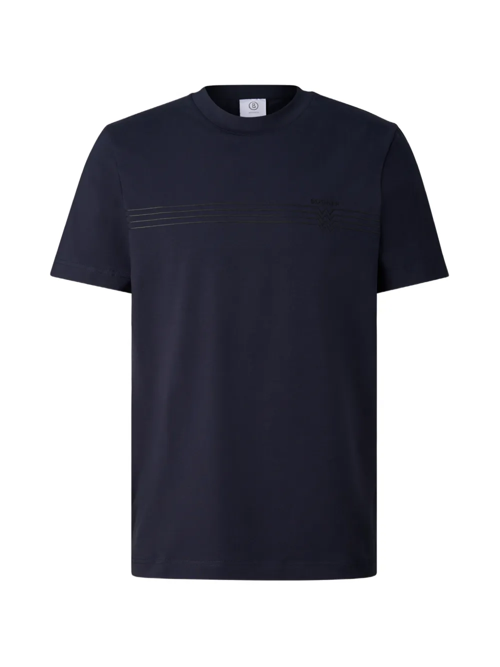 BOGNER Ryan stripe-detail T-shirt Blauw