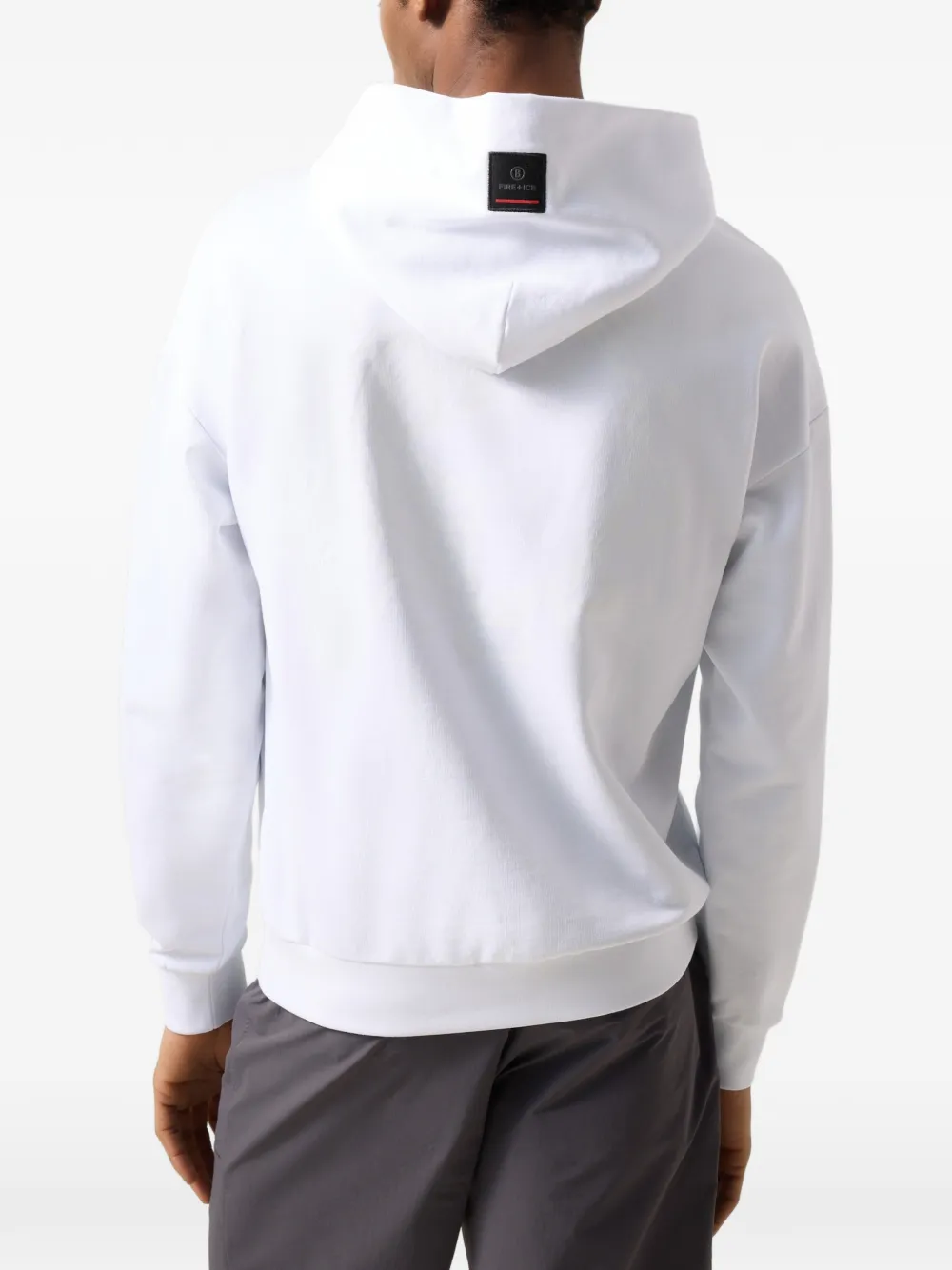 BOGNER FIRE+ICE Ilay logo-print hoodie Wit