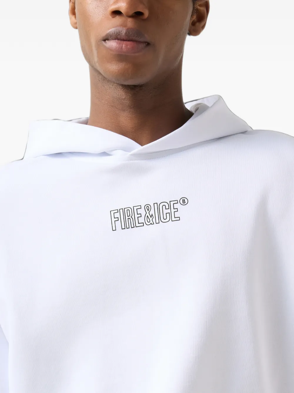 BOGNER FIRE+ICE Ilay logo-print hoodie Wit