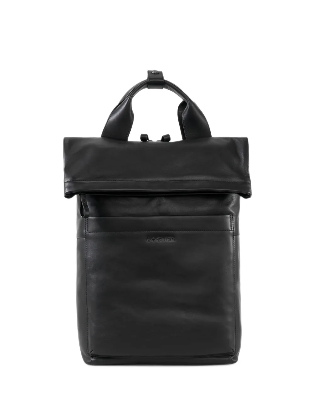 BOGNER sac à dos Calgary Leon en cuir à rabat - Noir BOGNER sac à dos Calgary Leon en cuir à rabat - Noir